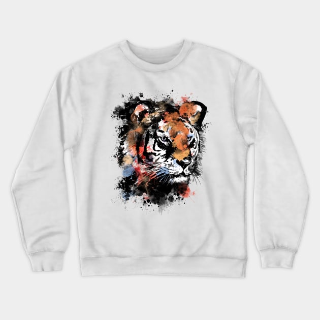 tiger Crewneck Sweatshirt by BekimART